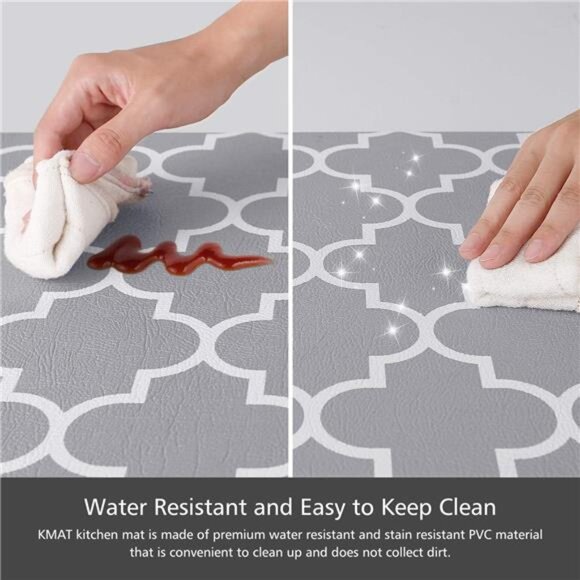 Kitchen Mat [2 PCS] Cushioned Anti-Fatigue Kitchen Rug, Waterproof Non-Slip - Picture 4 of 7